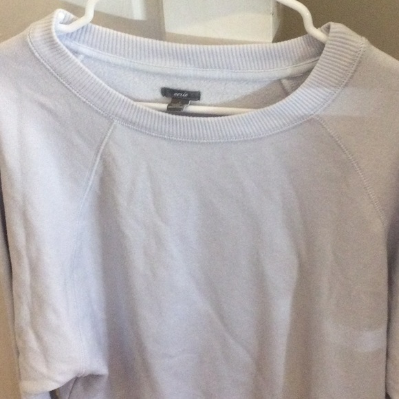 Aerie light blue oversized vintage crewneck sweatshirt, size small. - Picture 2 of 4